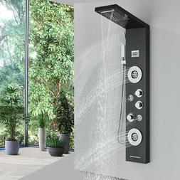 ELLO&ALLO Shower Panel Tower System LED Rain&Waterfall Massa